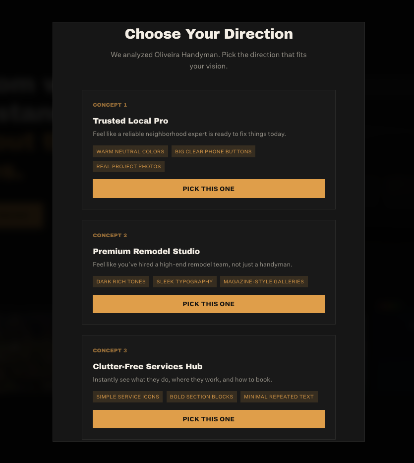 Choose your direction