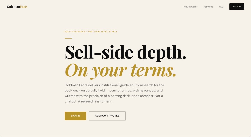 Goldman Facts